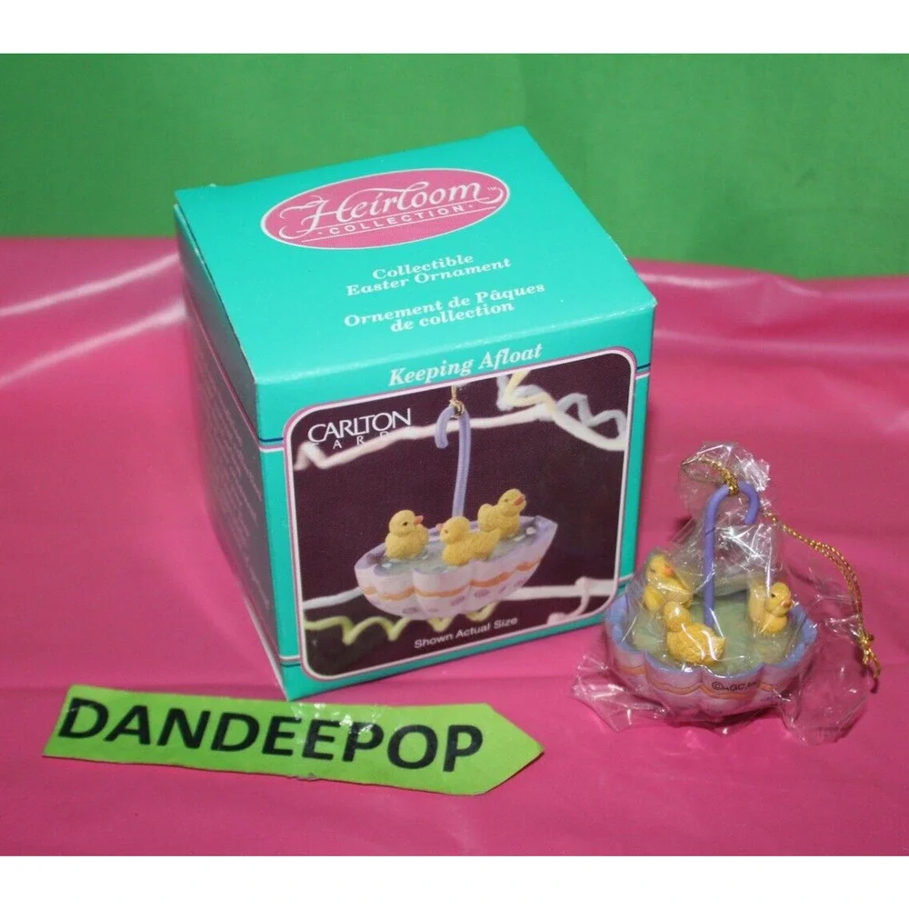 Carlton Heirloom Collection 10 PC Keeping Afloat Easter Holiday Ornament ECOR-7T
